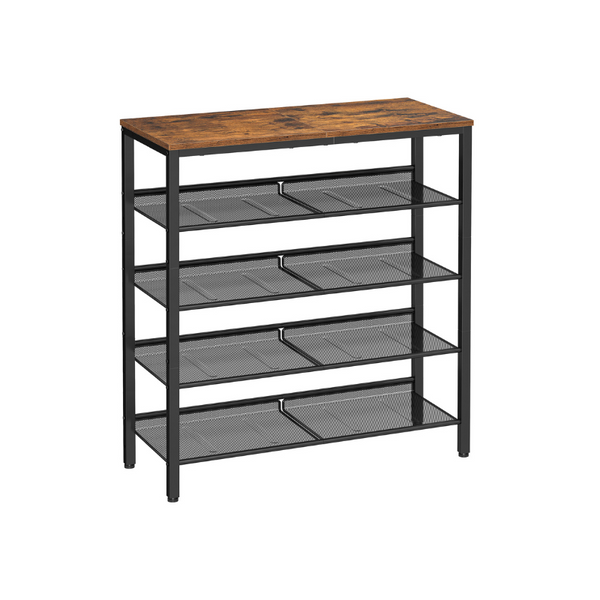 VASAGLE 5-Tier Shoe Rack with Storage Shelves and Spacious Top ULBS038B01