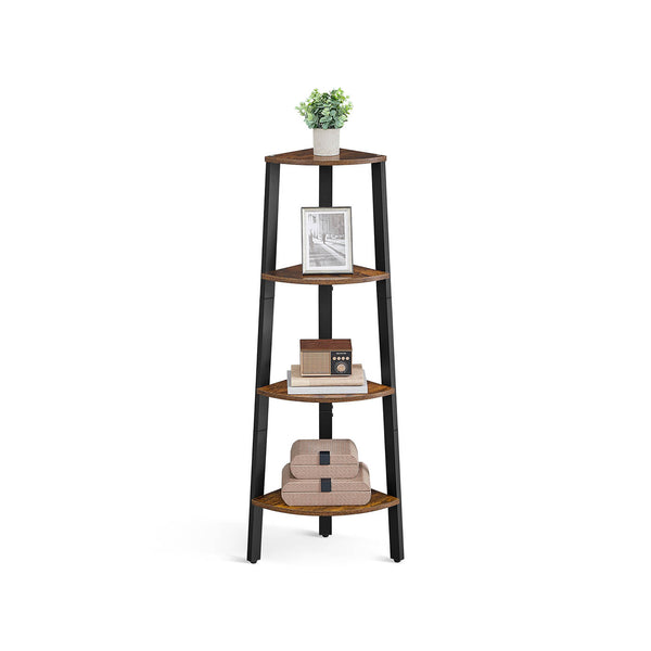 VASAGLE 4-Tier Industrial Corner Shelf ALLS34X