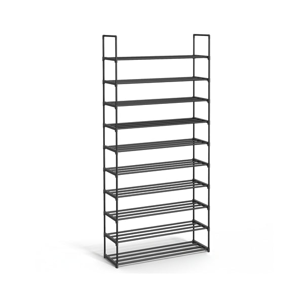 SONGMICS 10-Tier Large Shoe Organiser Rack ALSA10BK