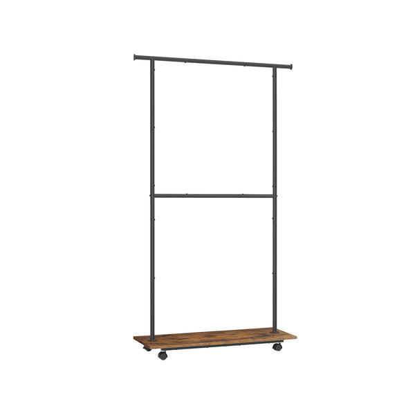 SONGMICS 38.8" Wide Clothes Rack with Wheels UHSR153B01