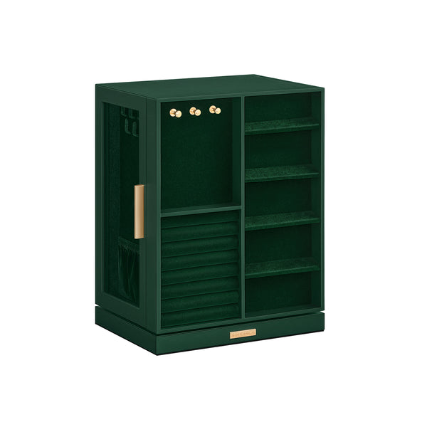 SONGMICS Jewelry Box 360° Rotating, Open Design UJBC170C01