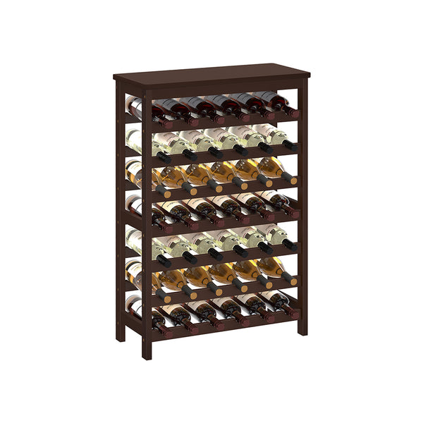 SONGMICS 7-Tier Wine Rack for 42 Bottles UKWR27BR