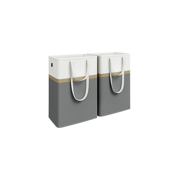 SONGMICS Set of 2 Foldable Laundry Hampers ULCB208G01