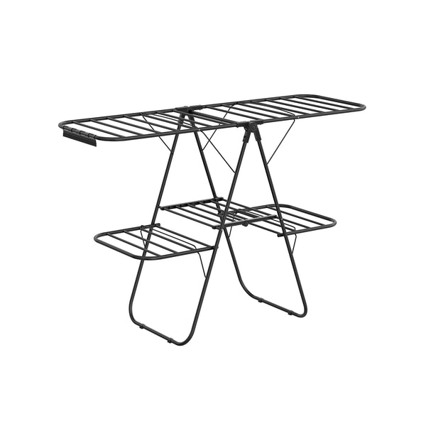 SONGMICS Clothes Drying Rack with Adjustable Shelves ULLR053B01