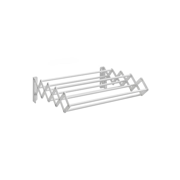 SONGMICS Wall-Mounted Expandable Steel Clothes Drying Rack with 9 Rods ULLR802W01