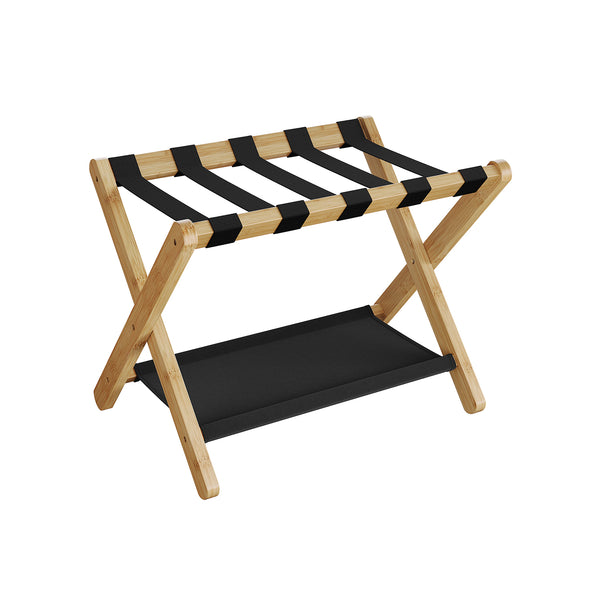 SONGMICS Luggage Rack with Storage Shelf URLR007N01