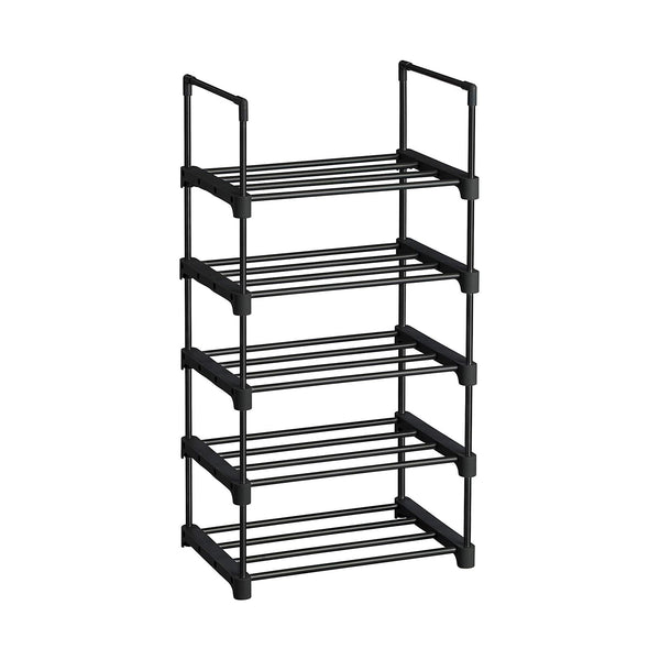 SONGMICS 5-Tier Shoe Rack Black ULSA005B02